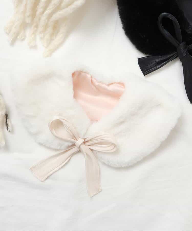 ★SALE★ファー衿リボンティペット
