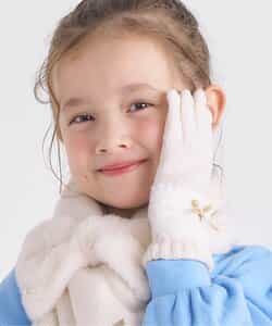 リボンファー手袋