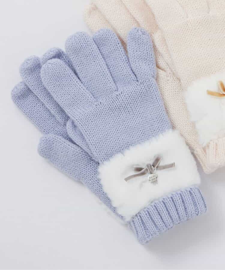 リボンファー手袋