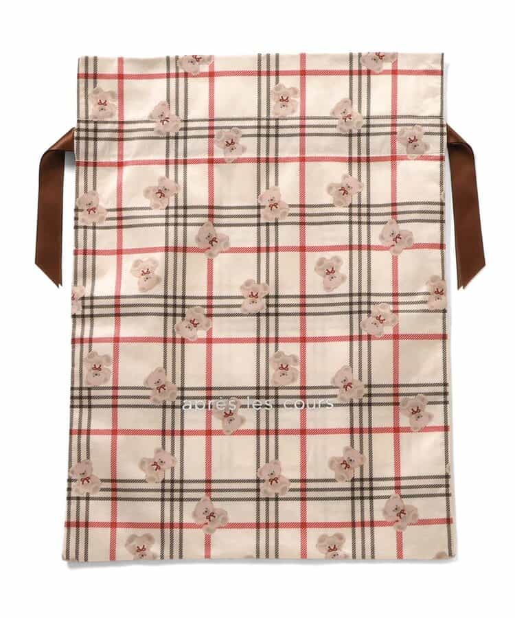 tiny bear・ハート柄ギフト巾着（S）【セルフラッピングにおすすめ】